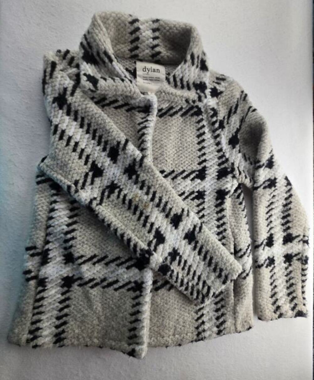 Dylan Wool Plaid Coat Size XS